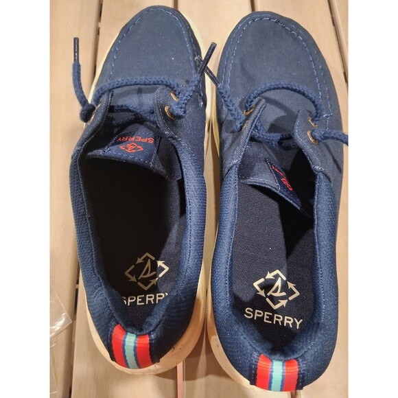 Sperry Men\'s STS24092 Navy Blue Canvas Slip-On Loafer Casual Shoes Size 11 SB7 main image 7